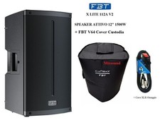 FBT X LITE 112A V2 CASSA ATTIVA 12" AMPLIFICATA 1500w BLUETOOTH+ COVER FBT +CAVO