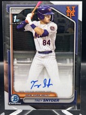 TREY SNYDER 2024 Bowman Chrome 1ST BOWMAN PROSPECT AUTOGRAPH #CPA-TSN NY Mets 🔥