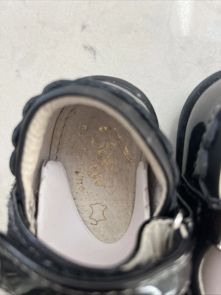 See Kai Run Jane II черный лакированная кожа Mary Jane туфли размер ребенка ясельного возраста девочки 5 - Изображение 2 из 4