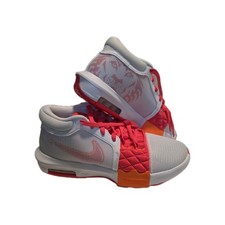 New Nike LeBron Witness VIII/8 Basketball Shoes White Pink Orange FB2239-104 NEW