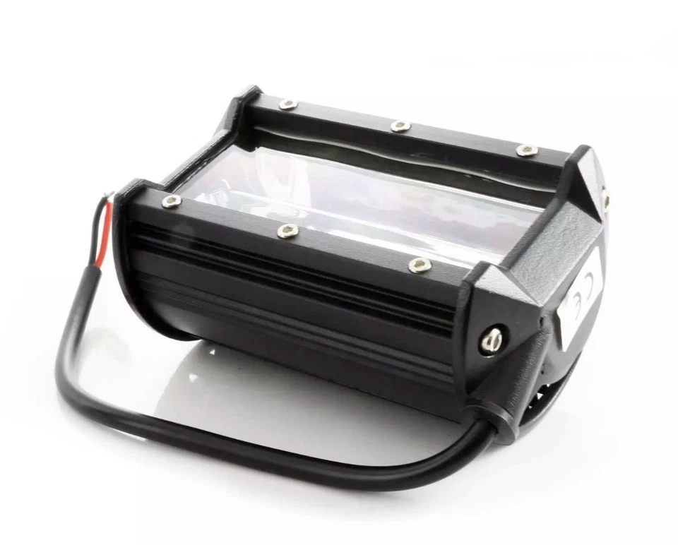 Coppia Fari 72 Watt Lampada Da Lavoro Faretto Auto Barca Camion 12/24v Smd 6000k - Immagine 3 di 4