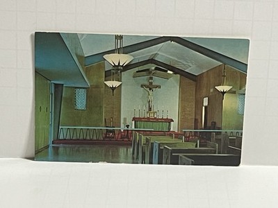 Boerne Texas TX Christ the King Chapel Convent St Scholastica Postcard A58