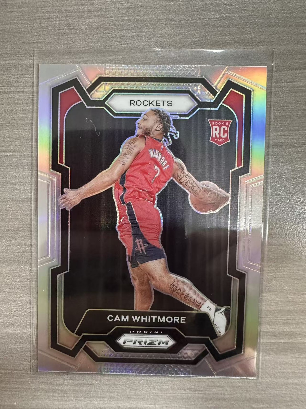 2023-24 PANINI PRIZM ROCKETS CAM WHITMORE #129 SILVER RC