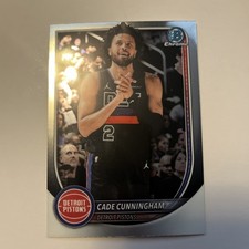 2025-26 Bowman Basketball Cade Cunningham Chrome #BCV-74 Pistons