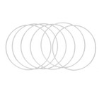 6 Pcs Hoop Dreamcatcher Hoops Macrame Supplies Metal for Crafts