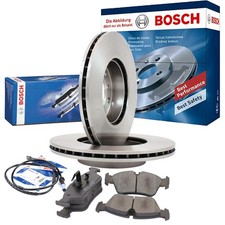 BOSCH Set Bremsscheiben hinten belüftet + Bremsbeläge für Land Rover Range LG