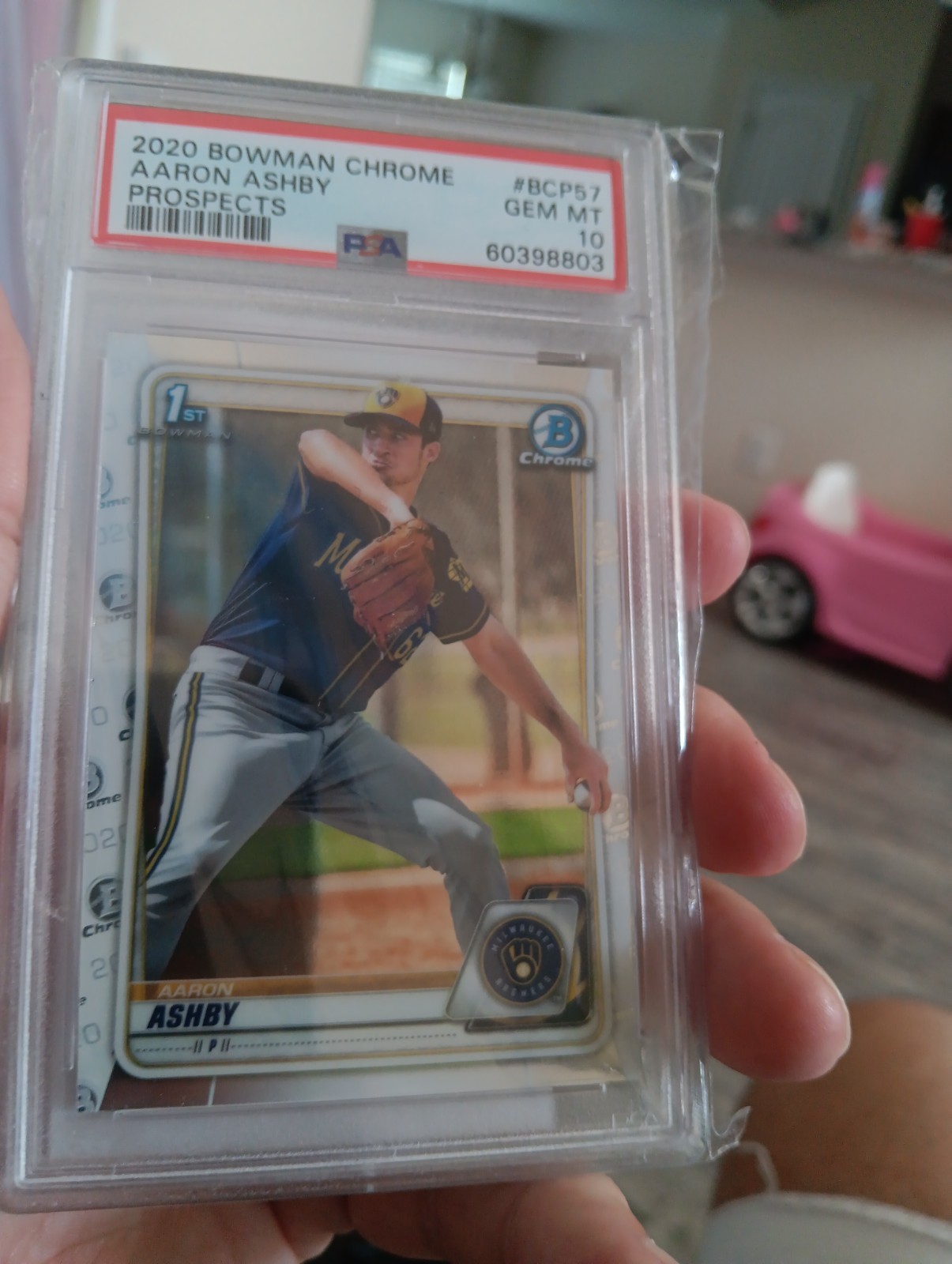 2020 Bowman Chrome - Aaron Ashby #BCP57 (RC) PSA 10 Gem Mint