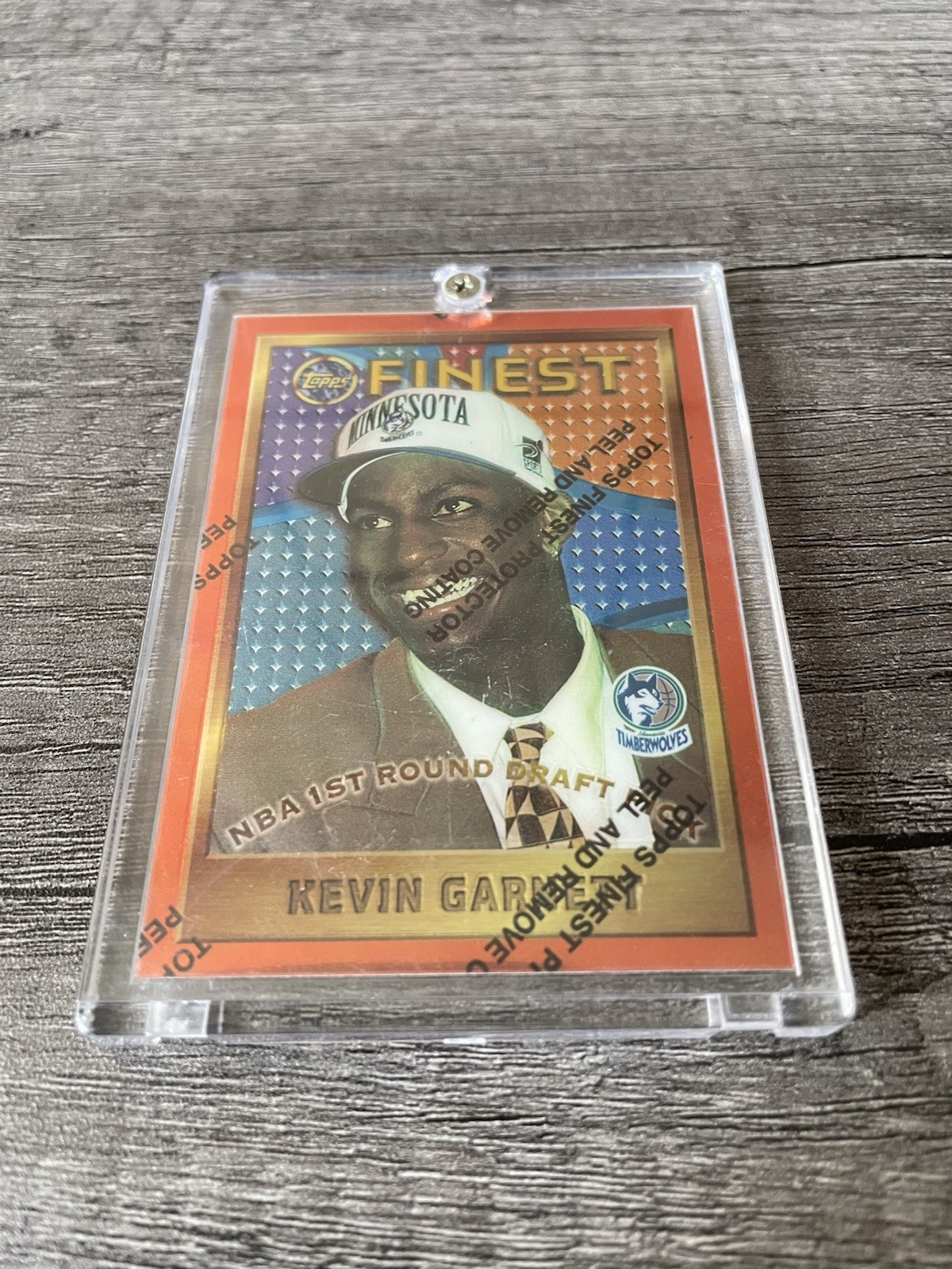 1995-96 Topps Finest - Kevin Garnett #115 (RC)