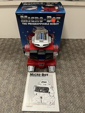  TIGER TOYS 1985 MICRO-BOT THE PROGRAMMABLE ROBOT WITH BOX UNTESTED ST