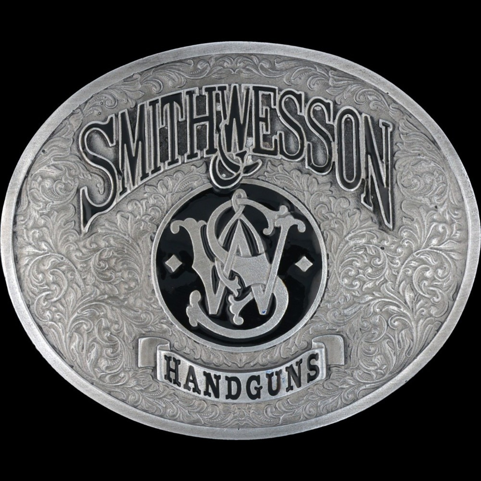 New Smith Wesson S&W NOS Vtg Belt Buckle 357 Mag 45 Gun Handgun Pistol Revolver