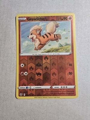 Growlithe 019/195 Swsh12: Sword & Shield - Silver Tempest Reverse Holo