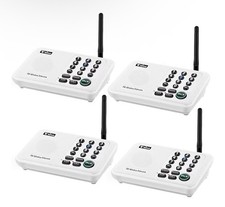 Wireless Intercom System for Home 5280 Feet Range 10 Channel 3 Code - 4 Pack
