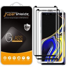 Supershieldz 2 Pack Galaxy Note 9 Tempered Glass Screen Protector Black Easy Ins