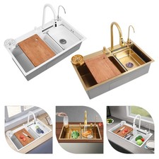 10Pcs Stainless Steel Bathroom Accessories,Wall-mounted Bathroom Towel Bar Sets