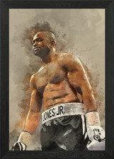 Roy Jones Jr Framed Wall Art Poster Canvas Print Picture