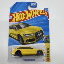 Hot Wheels Audi RS6 Avant 2017 HW Euro Yellow Diecast Car 1:64