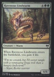Ravenous Lindwurm #187 Common Kaldheim Magic: The Gathering