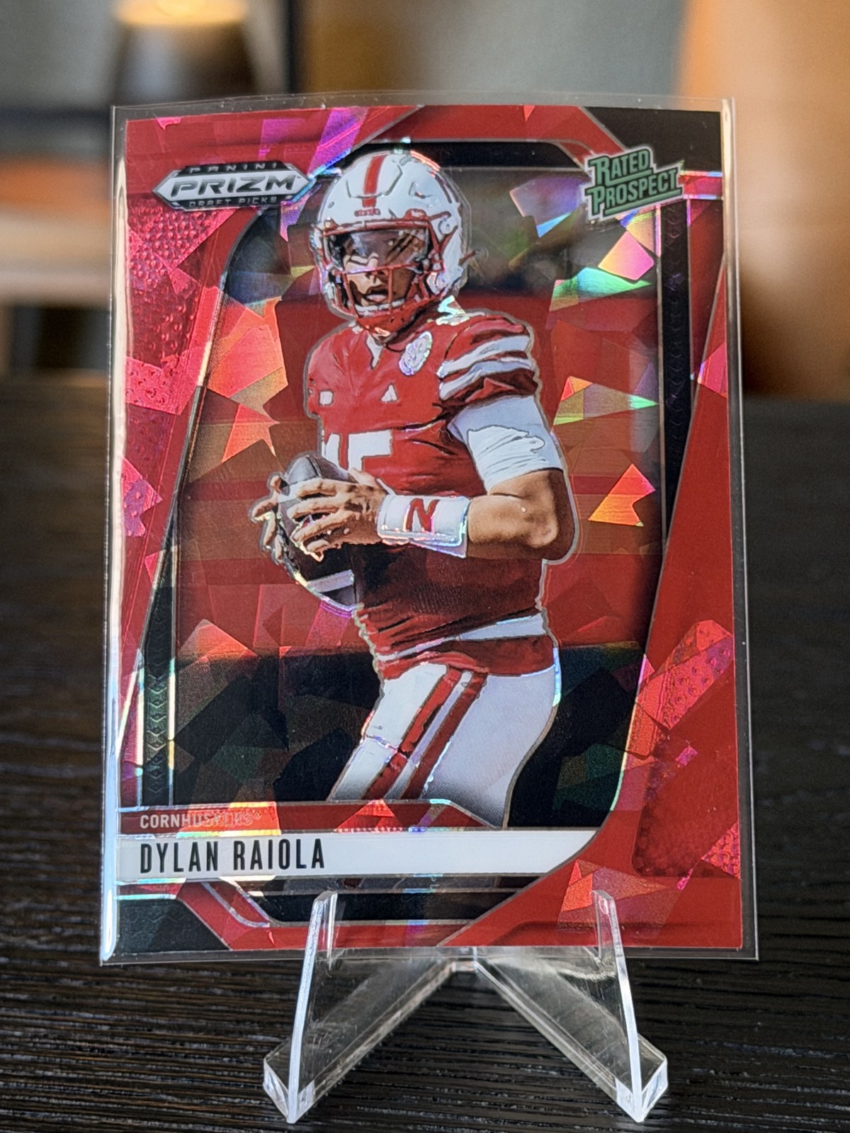 2025 Panini Prizm Draft Picks - Dylan Raiola #158 Red Ice Prizm (RC)