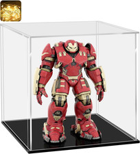 Acrylic Display Case, Assemble Small Showcase Display Box for Collectibles, with