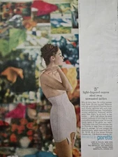 Vintage women's Promise By Poirette Corsets High waist girdle Color Ad