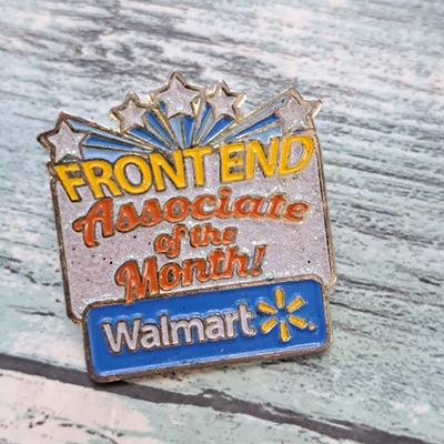 #ad Walmart Associate Employee Pin Front End Associate Of The Month Award $10.65