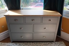 Beautiful wooden, vintage style, rustic chest of drawers
