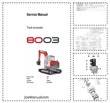 Wacker Neuson 8003 Excavator Service Manual PDF