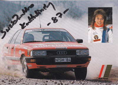 Autograph - Susanne Kottulinsky (motorsport) - rally - Audi 200 Quattro