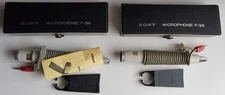 Vintage Japan Sony F-96 Dynamic Microphones w Box,Case,Stand Excellent condition