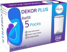 EcoRefills Dekor Plus Diaper Pail Refills Thick Leak Proof Odor