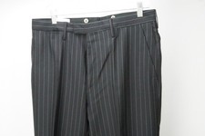 Gucci Black Striped Cashmere Blend Dress Pants Trousers Sz 50 EU NEW