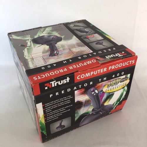 Vintage Retro Trust Predator TH 400 Joystick Boxed Used EB09JH - Picture 4 of 17