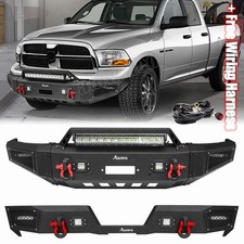 Heavy Steel Front Or Rear Bumper Wlightswire For 1994-2002 Ram 1500 2500 3500 Heavy Steel Front Or Rear Bumper Wlightswire For 1994-2002 Ram 1500 2500 3500
