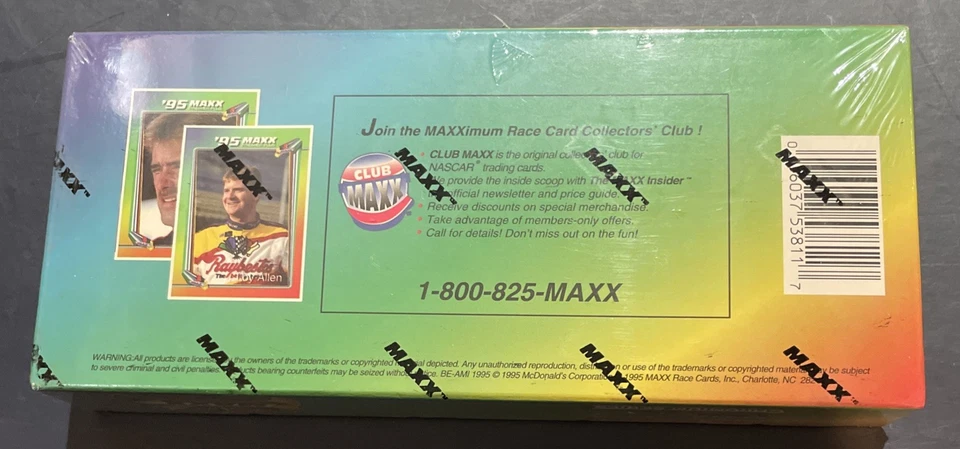 Factory Sealed 1995 Maxx Chromium Tech Series Complete Set 198 Cards Nascar NEW - Image 2 of 2