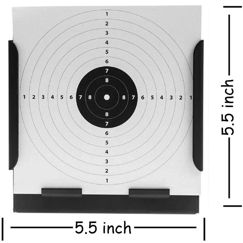 5.5" Metal Pellets Trap W/ 100 Paper Targets Target Holder Rifle Pistol Shooting - Image 4 of 4