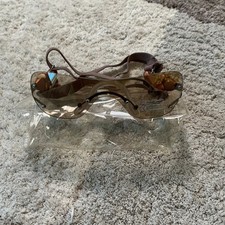 Doggles ILS Dog Goggles Copper Brown UV Protection Adjustable Strap Paw Prints