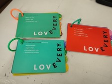 Lovevery Lot Of 3 Play Guides 5-6, 7-8 Months Sensor Inspector Play Gym Guide