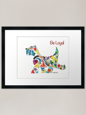 Be Loyal Gerahmter Kunstdruck Gerahmtes Wandbild Poster Leinwanddruck Bild