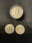 New Listing1951 Franklin Silver Half Dollars Roll (20)