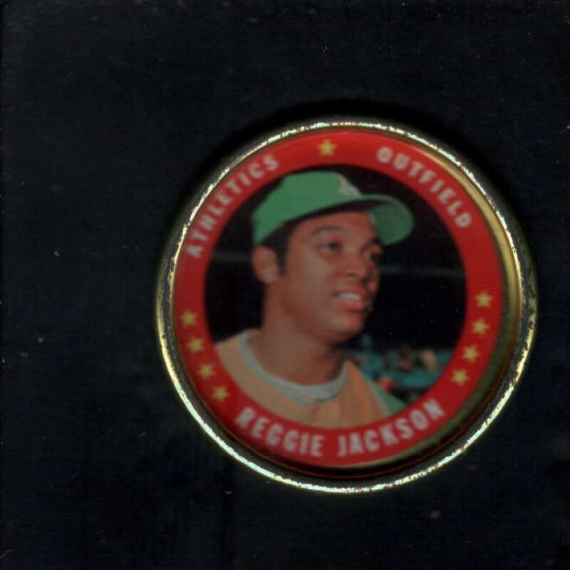 Reggie Jackson #108 Baseball Cards 1971 Topps Coins trading card — raw and PSA graded price guide