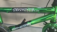 Genesis Krome 1.8 18" BMX Bike (Green Chrome) READ The Description