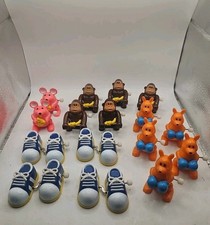 Tomy VTG Shoe Monkey Rat Kangaroo Clork Work Wind Up Toys Lot Of 16 NOT WORKING