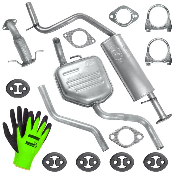 SchalldäMpferset Auspuff FüR Ford Mondeo 3 Iii MK3 Kombi 1.8|2.0 (2000-03/2007)-image