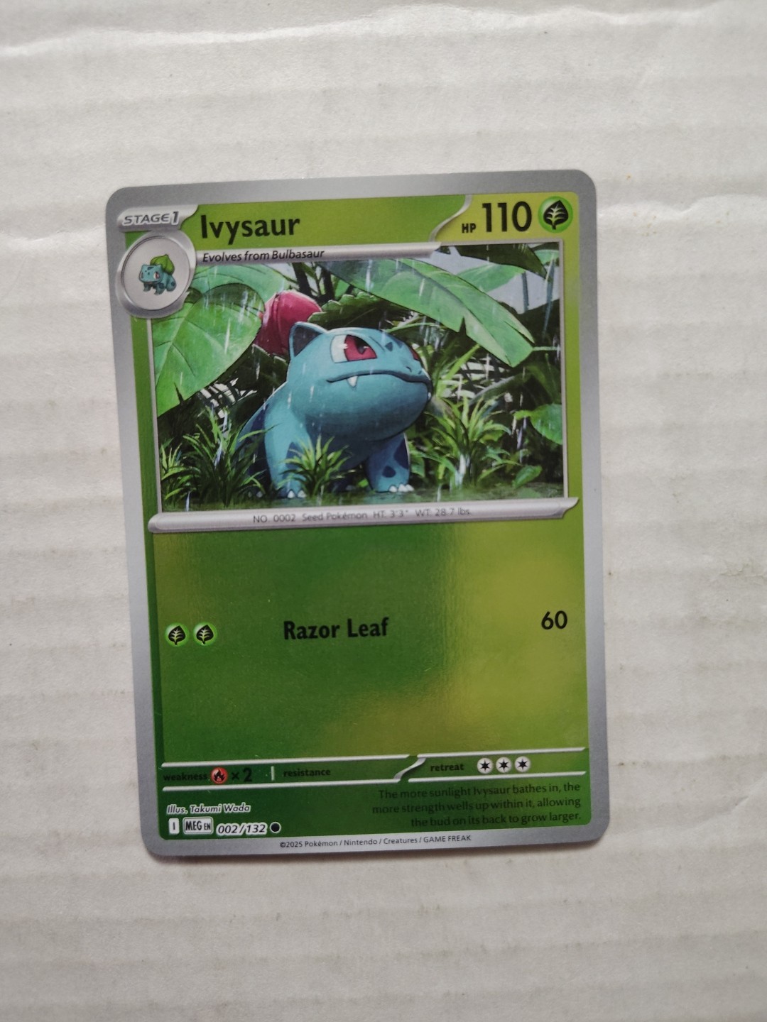 Ivysaur - 002/132 - Reverse Holo - Pokemon Mega Evolution