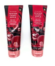 Twin Pack Bath And Body Works Winter Candy Apple Body Cream 226g-Limited Edition