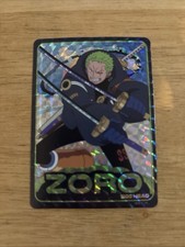 Zoro 2024 One Piece Egg Head Anime Black Hologram Character Sticker