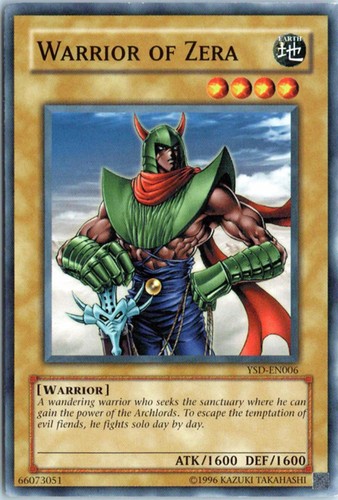 Warrior of Zera YSD-EN006 YuGiOh Starter Deck 2006 card
