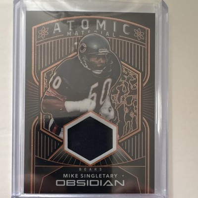 2020 Panini Obsidian Atomic Material Mike Singletary AM6 Electric Etch Orange / 