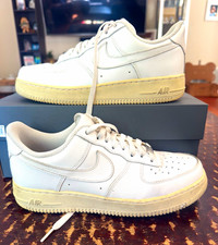 Nike Air Force 1 Low '07 White/White Leather Women  s Size 8