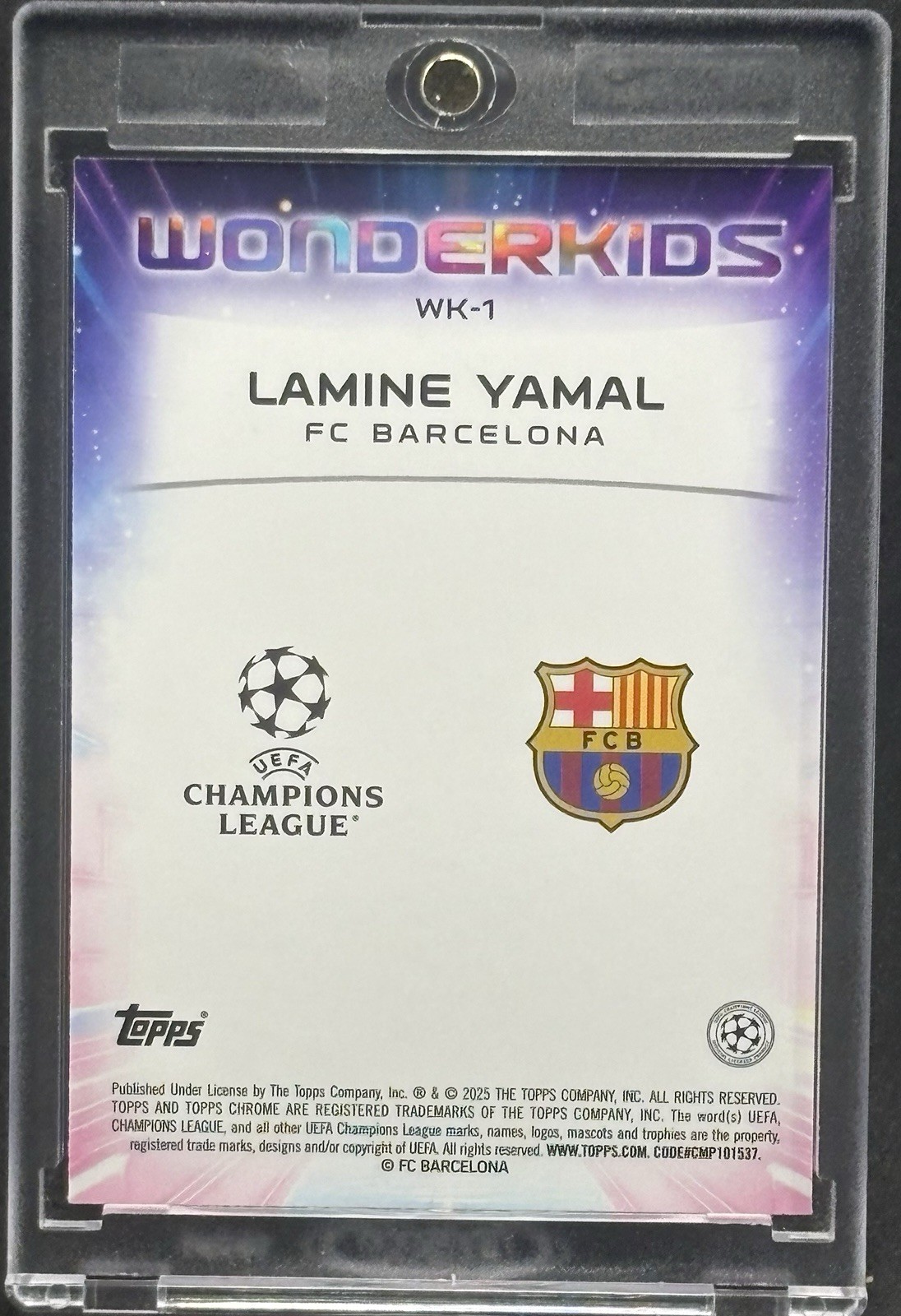 Lamine Yamal RARE ROOKIE  REFRACTOR TOPPS CHROME INVESTMENT CARD MINT view 2